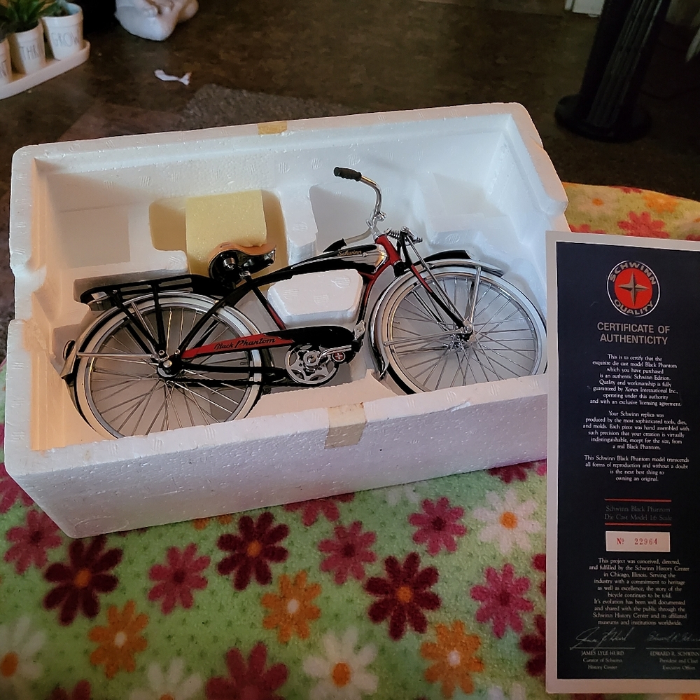 Vintage New Schwinn Black Phantom collectors model